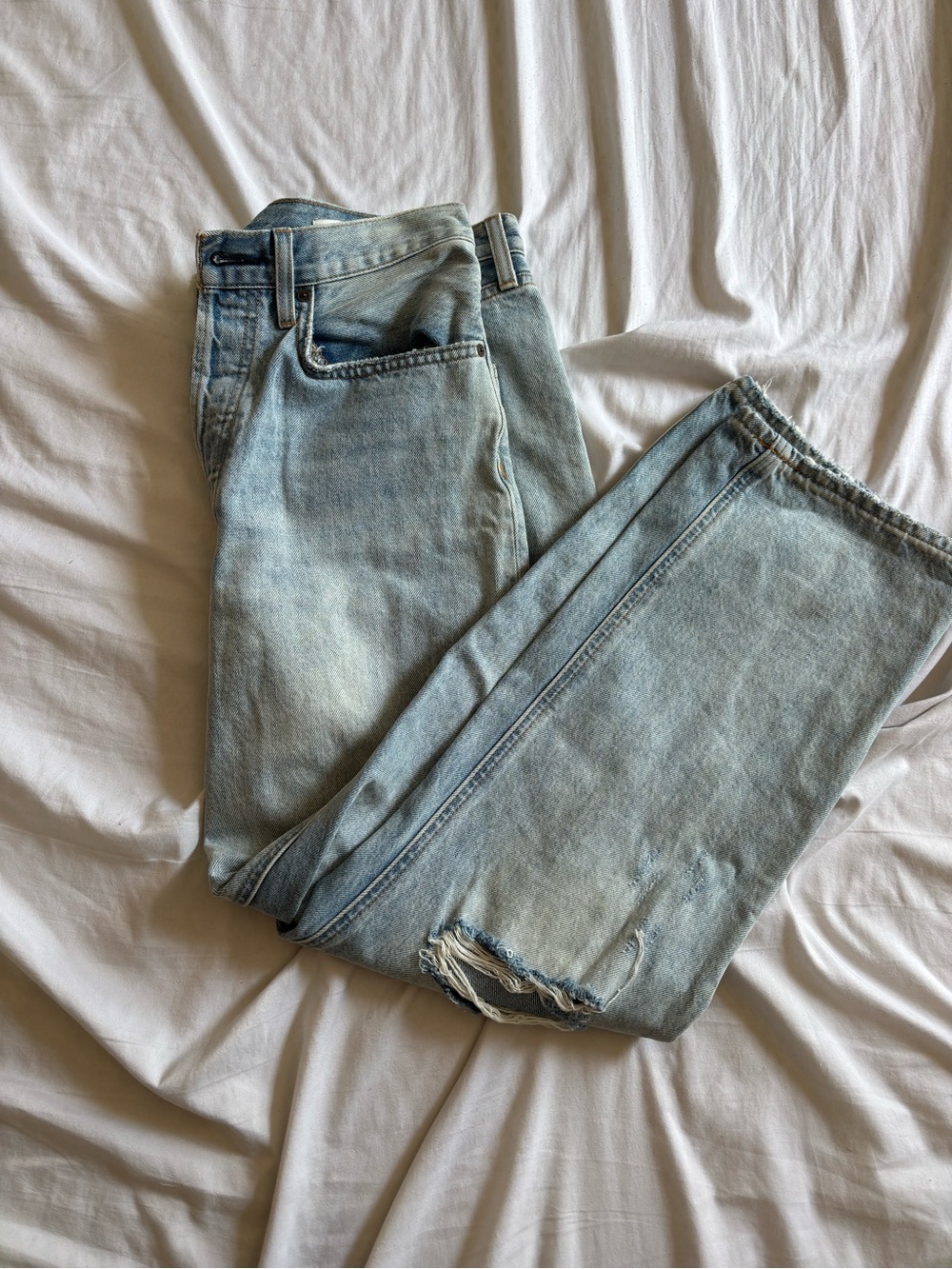 Denim Forum “ The Joni” high rise loose 26L, size 29